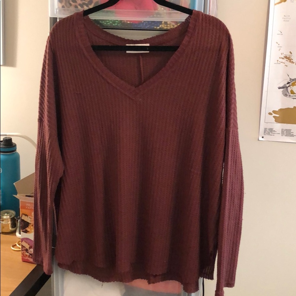Burgundy sweater